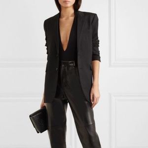 Saint Laurent Women's Black Virgin Wool Blazer